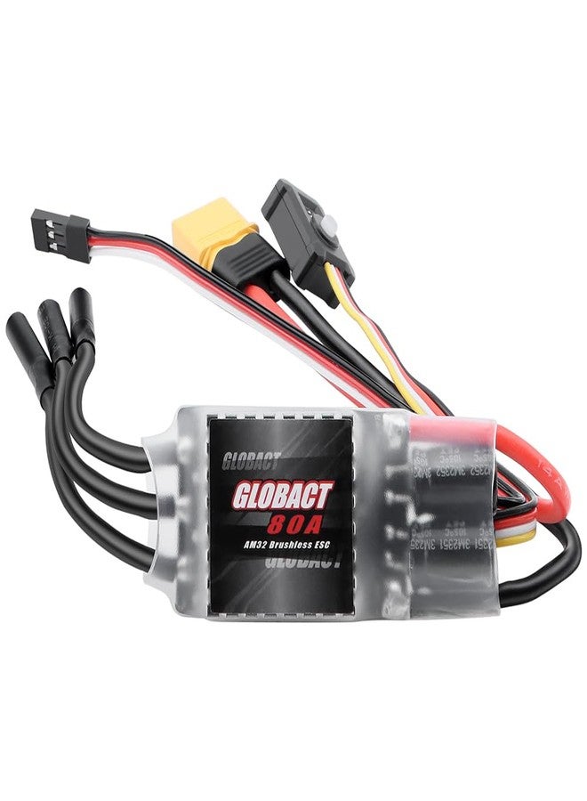 GLOBACT AM32 Crawler ESC 80A Power System 2-6S BEC 5.20-8.2V Adjustable for Axial SCX10 TRX4 TRX6 Redcat FMS RC4WD 1/10 RC Crawler Upgrade Parts - Image 1